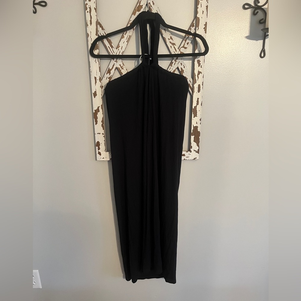 Melissa Odabash Black Cover-Up Halter Dress Size Smalll